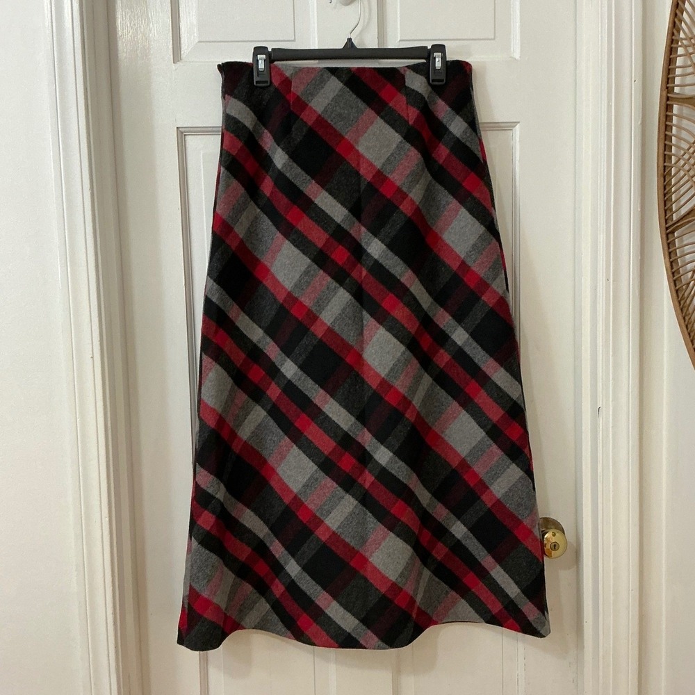 Chadwicks Plaid Maxi Skirt 8 Heritage Scottish Dark Academia Holiday Preppy